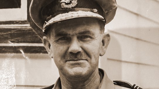 Air Commodore (later Air Vice-Marshal) Frank Bladin in Darwin before leaving Australia to prepare for D-Day.