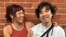 Jordan Yap (right) with his partner Anita.
