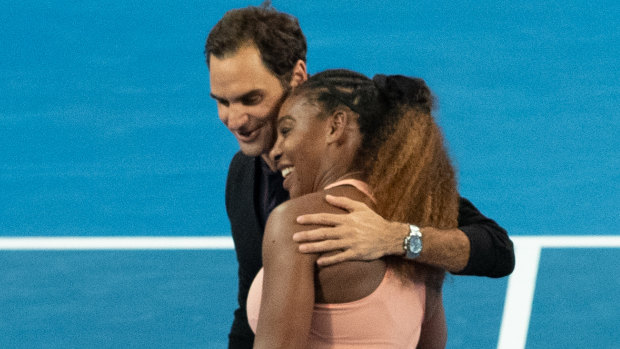 The pair were all smiles after Switzerland came out on top.