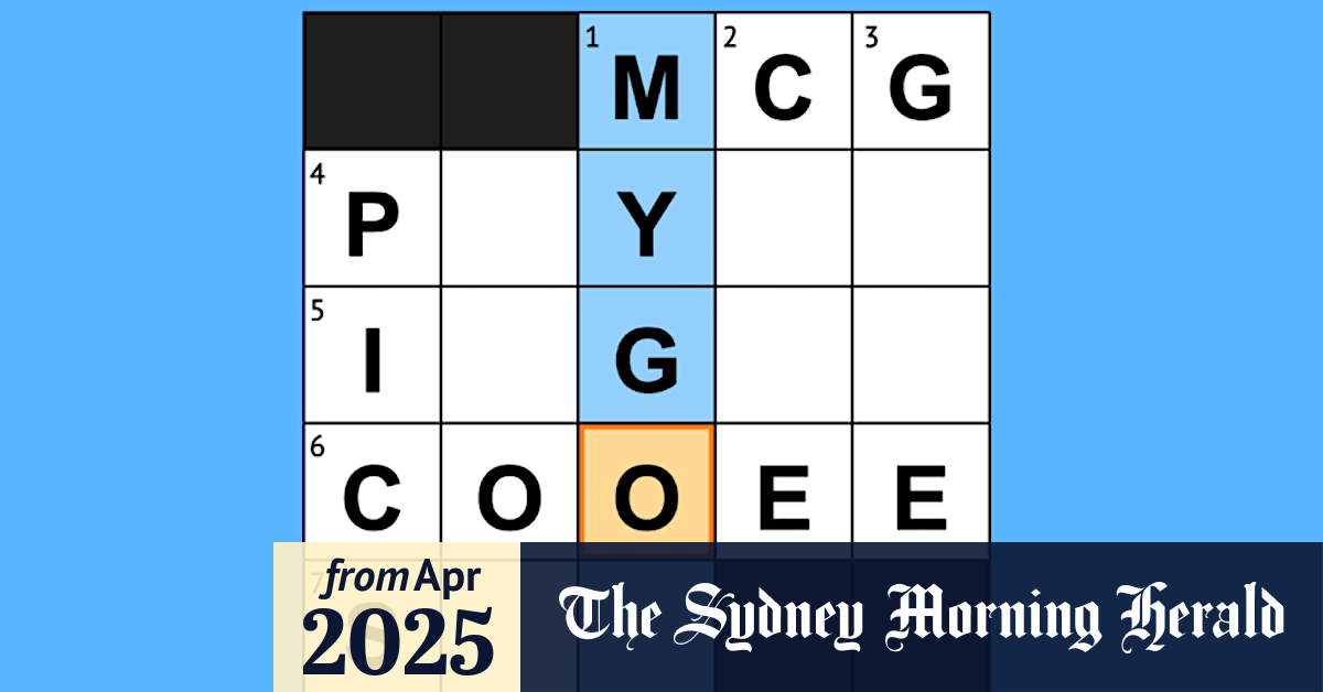 Play our new Mini Crossword archive online