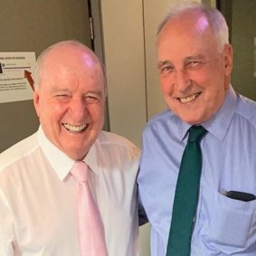 Alan Jones with former PM Paul Keating.