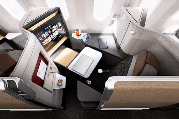 American Airlines business class flagship suites on the 787 with privacy doors, which required an exemption.