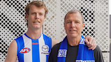 Nick and John Blakey at North Melbourne.