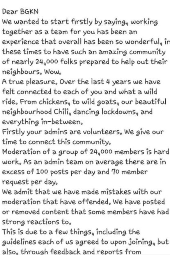 The Brunswick Good Karma Network’s sign-off note.