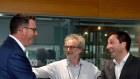 Victorian premier Dan Andrews and then Victorian opposition leader Matthew  Guy met in the Liberals ill-fated campaign. 
