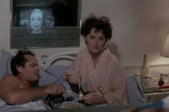 Jack Nicholson and Meryl Streep in Heartburn, the film. 