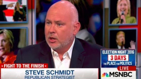 Steve Schmidt, a veteran Republican party strategist, is one of the co-founders of the Lincoln Project.