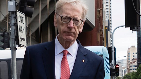 Commissioner Kenneth Hayne arriving for the Banking Royal Commission.