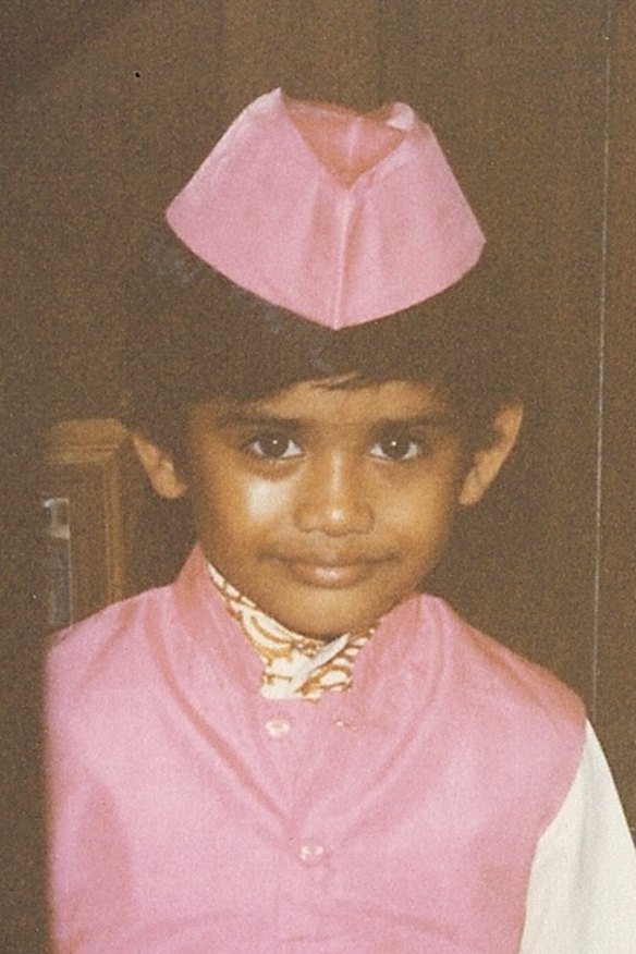 Sunil Badami quando criança.