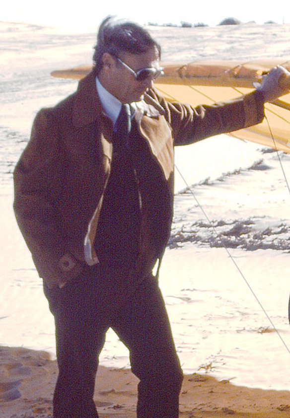 John Dickenson overseeing pre-flight checks.