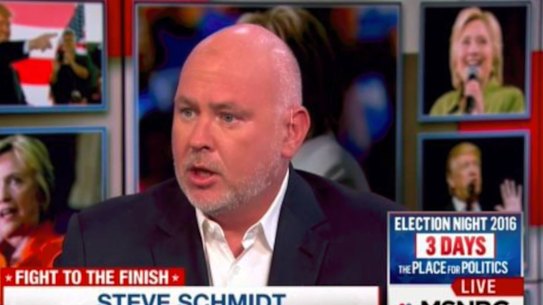 Steve Schmidt, a veteran Republican party strategist, is one of the co-founders of the Lincoln Project.