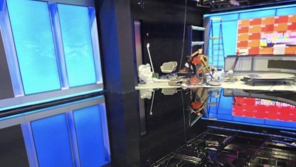 Sky’s new studios, (almost) ready to go for next week’s launch.