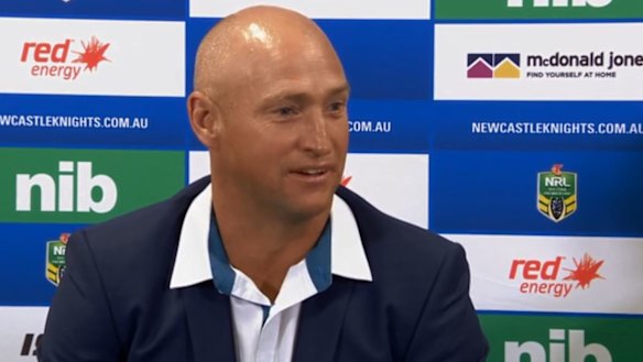 Hot water: Nathan Brown's post-match comments drew the ire of some.