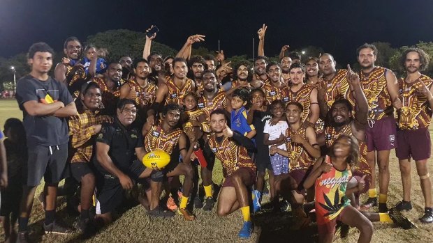 The Halls Creek football community this week.