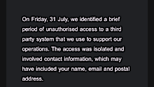 An email received by Updoc customers on Wednesday.