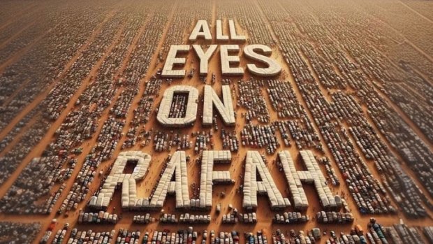 An image calling for ‘All Eyes on Rafah’ is going viral, but it seems AI-generated