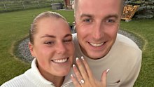 Brooke Warne has announced her engagement to longtime partner Alex Heath during their US holiday.