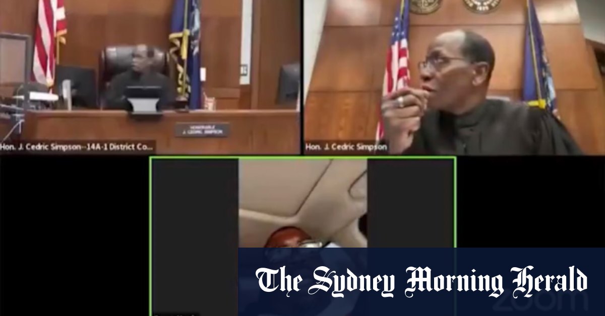 His licence suspended, a man appears in court from behind the wheel