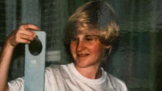 Michelle Griffin after bleaching her hair.