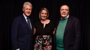 Bill Clinton, Candice Fox and James Patterson. No sign of the secret service.