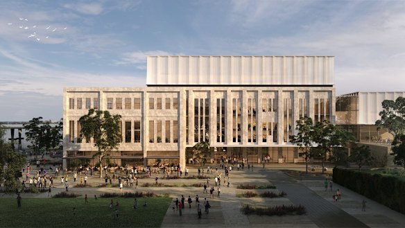 An artist's impression of the East Perth power station redevelopment. The upper floors would be set aside for a commercial tenancy, which could be FMG Resources.