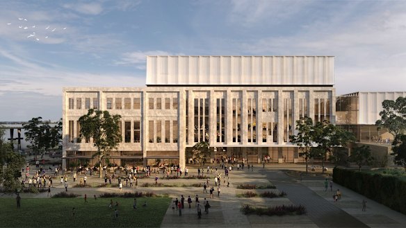 An artist's impression of the East Perth power station redevelopment. The upper floors would be set aside for a commercial tenancy, which could be FMG Resources.