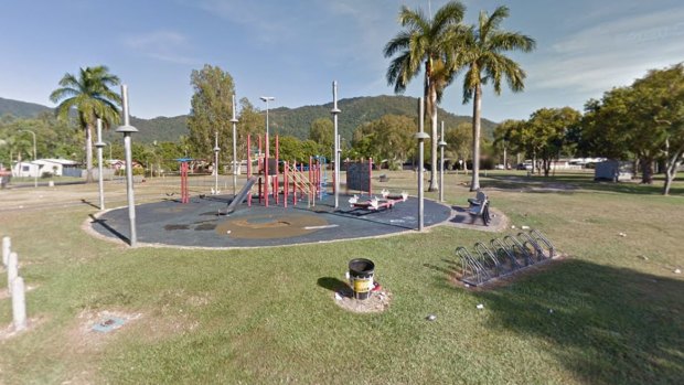 Shang Park in the Cairns suburb of Mooroobool, where a 12-year-old boy died on Thursday night.