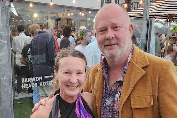 Kate Halfpenny and her husband, Chris.
