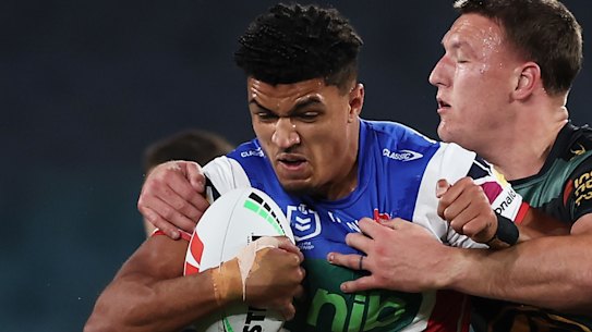 Newcastle Knights forward Kai Pearce-Paul.