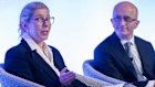 Goldman Sachs head of M&A Marissa Freund, with King & Wood Mallesons partner Will Heath and Temasek International chief macro strategist Michael Buchanan.