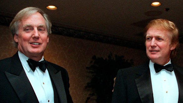 Robert Trump with his brother and future president Donald Trump at an event in New York in 1999.