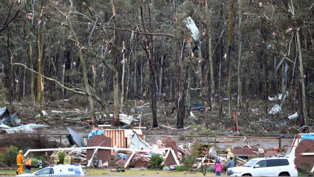 An Axe Creek house has been destroyed by what is believed to have been a tornado.