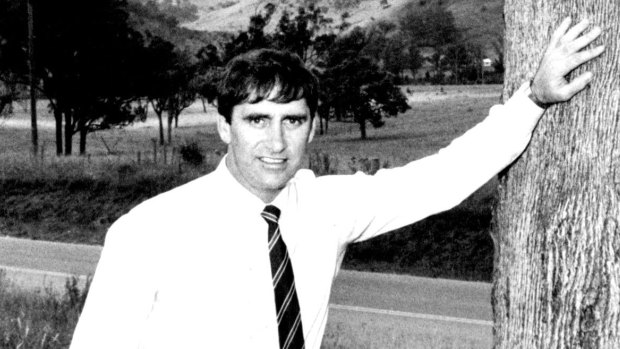 Solicitor John Fahey when he was the Liberal candidate for Camden at the NSW election in 1984.