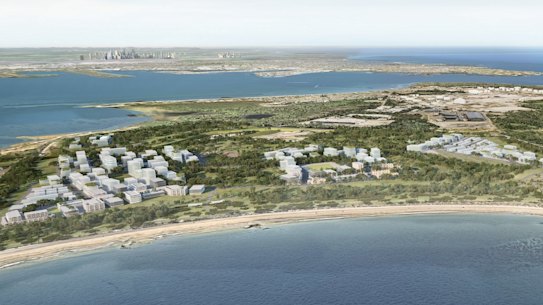 An artist’s impression of the Kurnell peninsula plan.