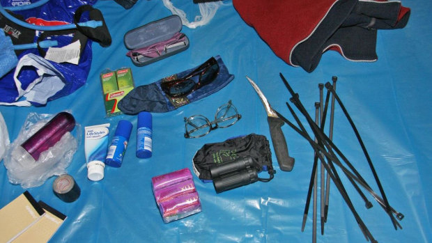 Police have released images of his campsite raided in 2010.
