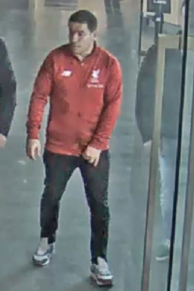 Police are seeking this man in relation to a brawl at Etihad Stadium last weekend.