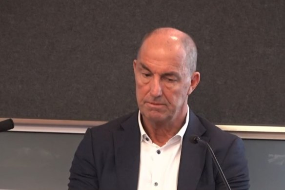 Don Johnson is questioned about his roles at construction firm CPB.