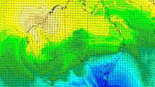  Temperatures and winds predicted for south-eastern Australia at 10 am (AEST) on Wednesday, September 16