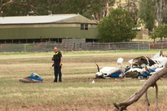 Police are investigating the cause of the fatal mid-air collision.