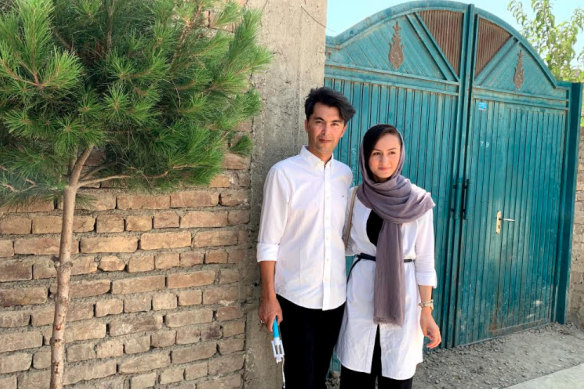 Mohammad Yasin Rafat and his wife Shamsia Haqjo applied in February 2019 for a partner visa for Mr Rafat to come to Australia but are still waiting to hear the outcome.