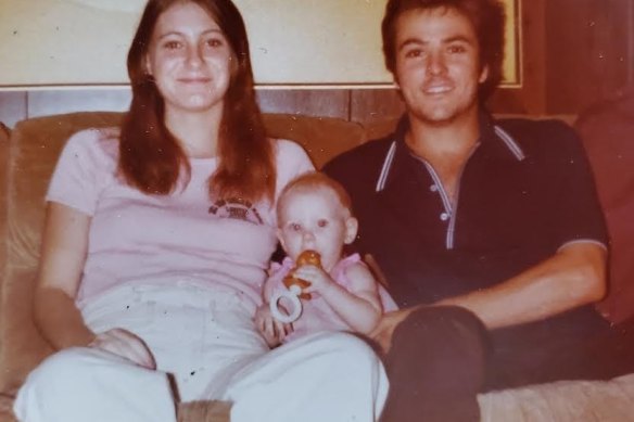 An undated image shows Harold Dean, Tina and baby Holly Marie Clouse before they disappeared in 1980. 