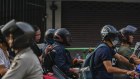 Motorcycle traffic in Bangkok. 