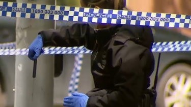 Police seize knives after a 46-year-old was fatally stabbed on King Street.