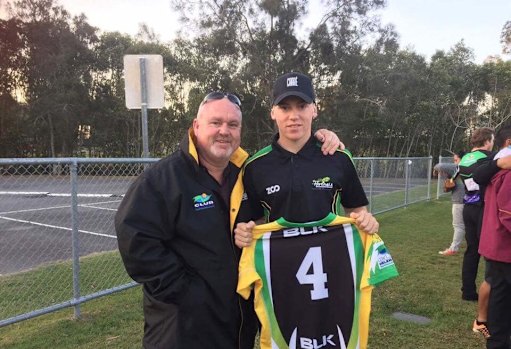 Jack Beasley, pictured with his father, Brett, died in 2019 after he was stabbed during a fight between two groups of teenagers.
