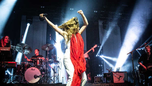 Maggie Rogers performs at Festival Hall.
