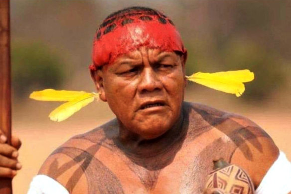 Victim of COVID-19: Aritana Yawalapiti, Indigenous chief of the Yawalapiti people of the Xingu, Amazon state, in Brazil.