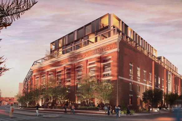 Artist’s impression of the Elders Wool
Stores in Fremantle.