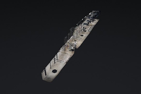 An artist’s render of the Slot 9 bunker under the square. 