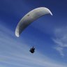 Paraglider takes social distancing to a whole new level