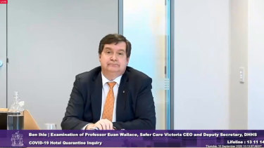 Professor Euan Wallace, the chief executive officer of Safer Care Victoria. 